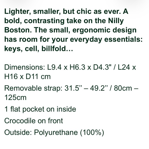 Lacoste Dark Green and Cream Satchel - Picture 6 of 6